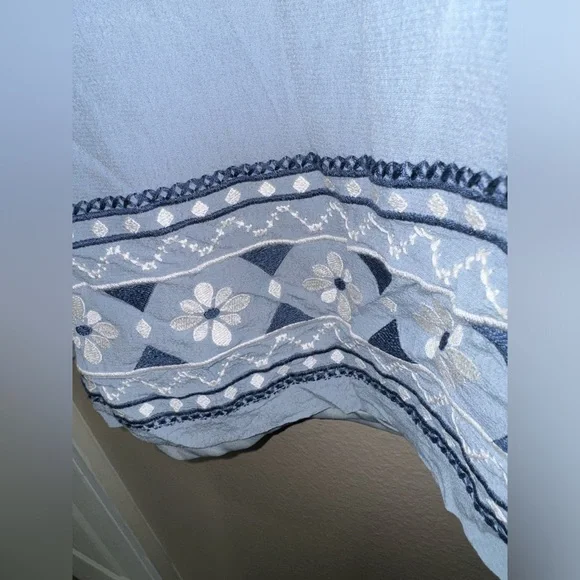 Lulus Boho Embroidered Mini Dress Sz S - Picture 3 of 4